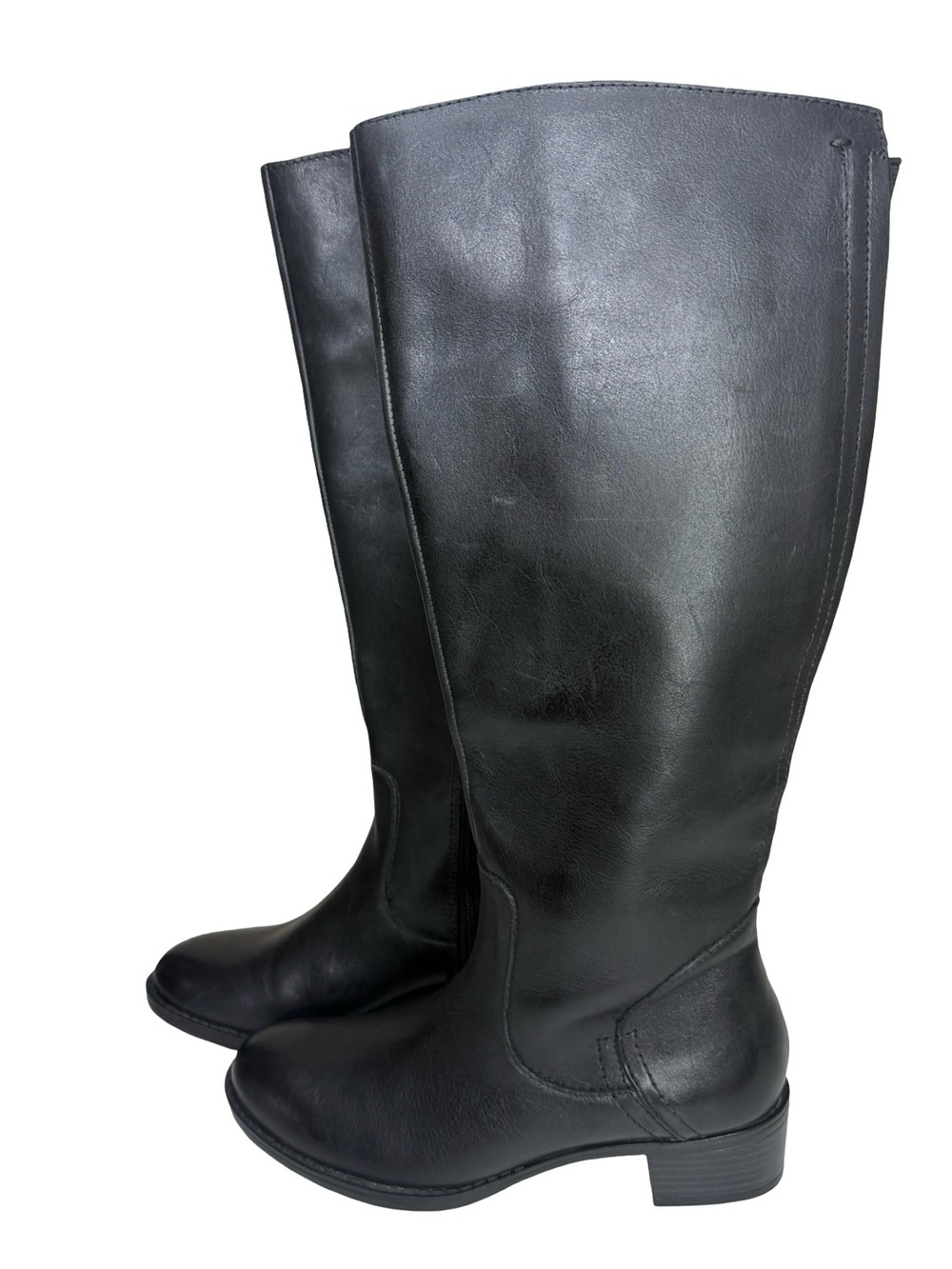 Franco Sarto Black Leather Riding Boots Sz 6